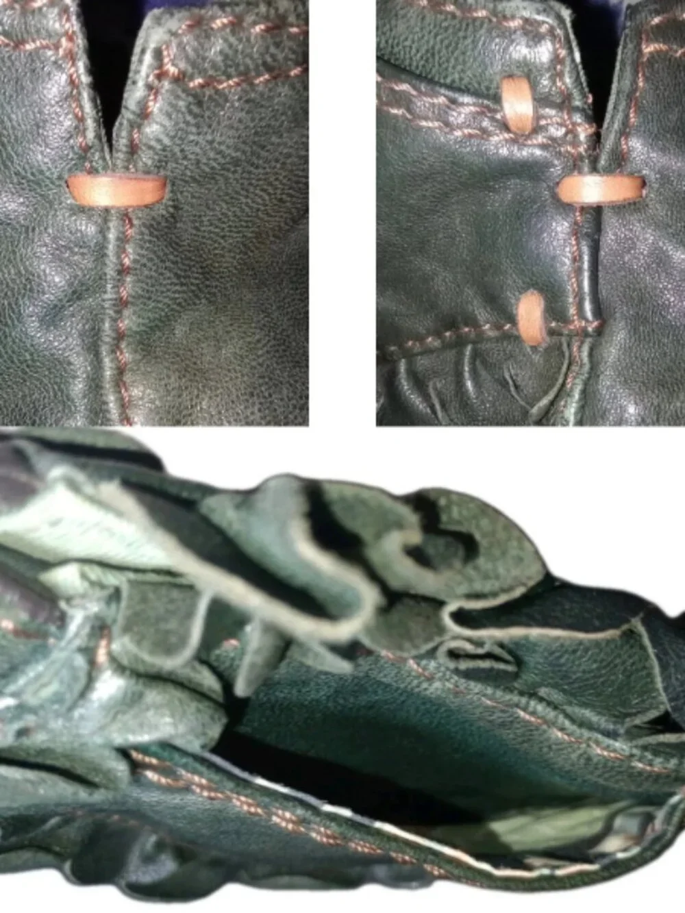 Lucky Brand Green Italian Lamb Leather Rocken Ruffles Tote